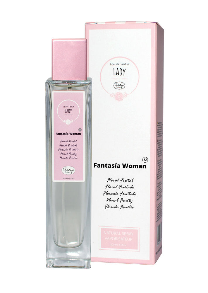PERFUME FEMENINO 100ML VINTAGE FANTASIA WOMAN | NATUAROMATIC GEL | 1 UNIDAD | 8436585488650