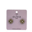 PENDIENTES TREBOL HIPOALERGENICO OCRE | OLIVIA LUXURY | 1 UNIDAD | 8436589362970