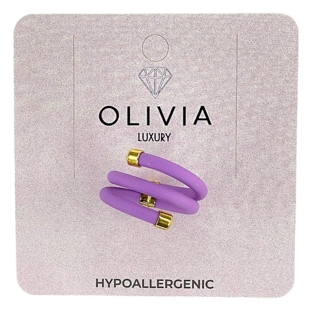 ANILLO STAR LILAC ADAPTABLE TERMINACIONES BAÑADAS ORO 24K | OLIVIA LUXURY | 1 UNIDAD | 8436589369689