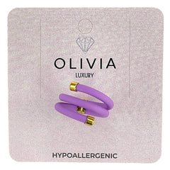 ANILLO STAR LILAC ADAPTABLE TERMINACIONES BAÑADAS ORO 24K | OLIVIA LUXURY | 1 UNIDAD | 8436589369689