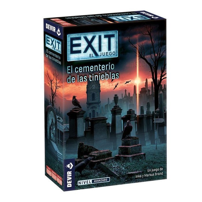 JUEGO DE MESA EXIT: EL CEMENTERIO DE LAS TINIEBLAS | DEVIR GAMES | 1 UNIDAD | 8436589624610