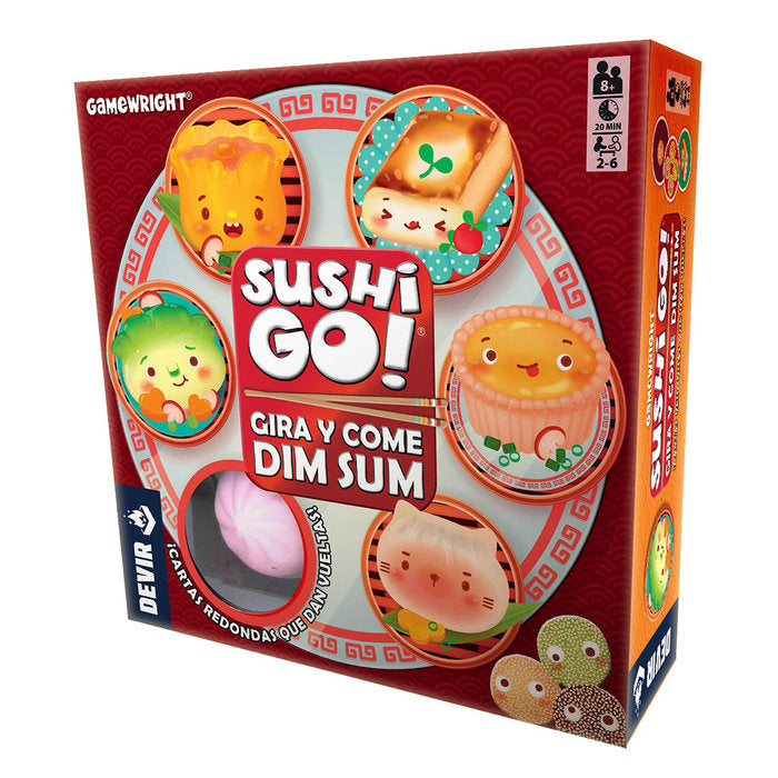 JUEGO DE MESA SUSHI GO GIRA Y COME DIM SUM | DEVIR GAMES | 1 UNIDAD | 8436607944096