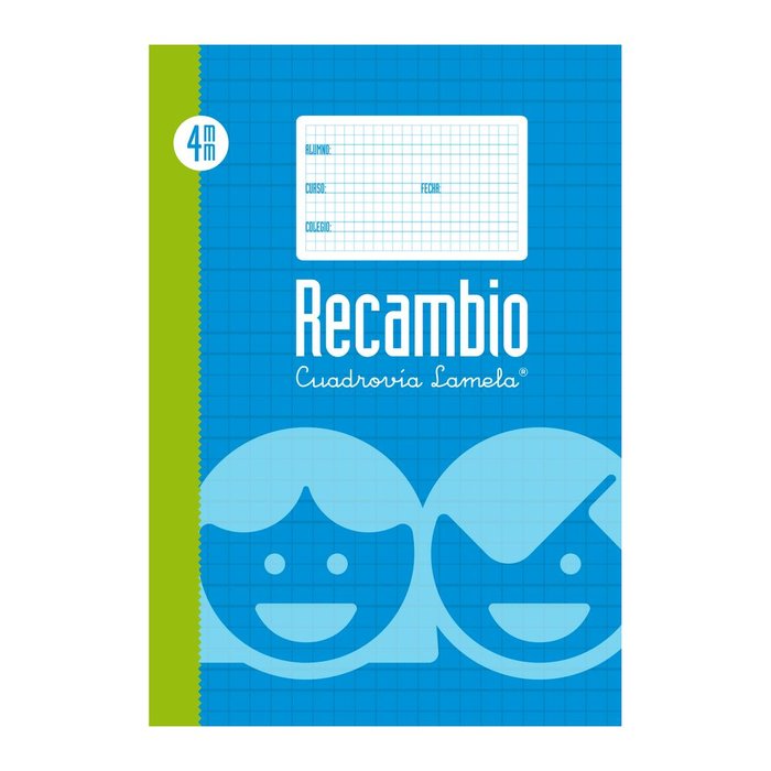 RECAMBIO FOLIO CUADROVIA 4MM 100H | 5 UNIDADES | (LAMELA)