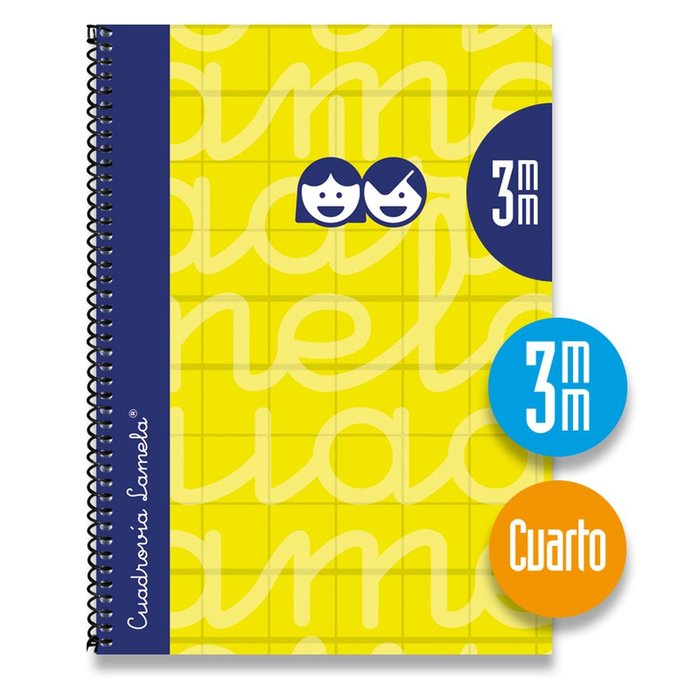 Bloc Espiral Estándar Liso 90g | Lamela | Cartón | Formato Estándar | Pack 5 Unidades
