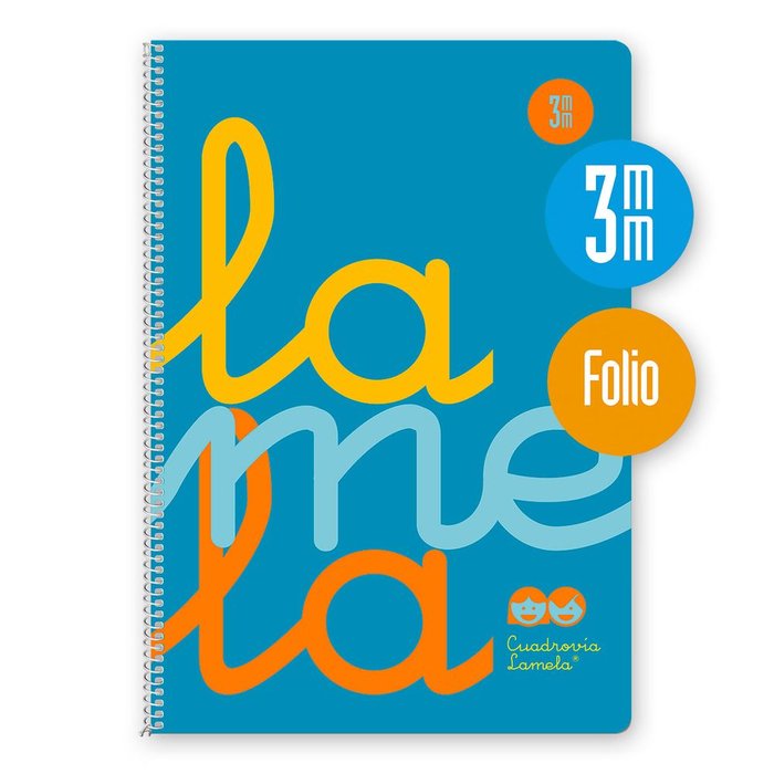 Bloc Espiral Estándar Liso 80H 90g | Lamela | Cartón | Formato Estándar | Pack 5 Unidades
