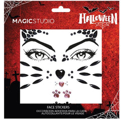 STICKERS GEMAS FACIALES GATA HALLOWEEN MAGIC STUDIO | MAGIC STUDIO | ENVASE 12 UDS. UNIDAD | 18436616354289