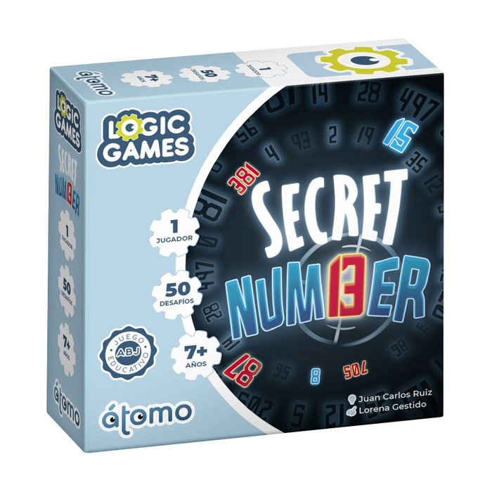 JUEGO DE LOGICA SECRET NUMBER | ATOMO | 1 UNIDAD | 8437018229963
