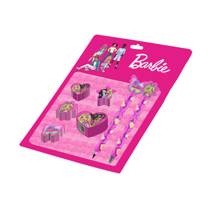 SET REGALO 2LPACIES INFINITOS +4GOMAS +1SACAPUNTAS BARBIE | KARACTERMANIA S,L, | 1 UNIDAD | 8445118085907