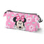 Estuche portatodo triple Minnie Mouse Blooming KARACTERMANIA