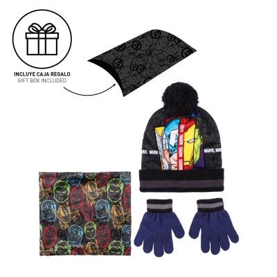 PACK REGALO GORRO CUELLO GUANTES SNOOD AVENGERS | CERDA REGALO | 1 UNIDAD | 8445484168617