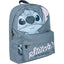 MOCHILA ESCOLAR CON BOLSILLO GRIS STITCH | CERDA DISEÑO