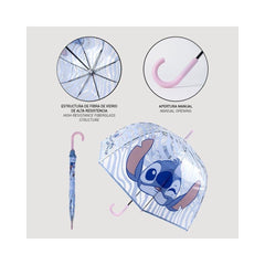 PARAGUAS MANUAL POE ADULTO STITCH | CERDA REGALO | 1 UNIDAD | 8445484395310