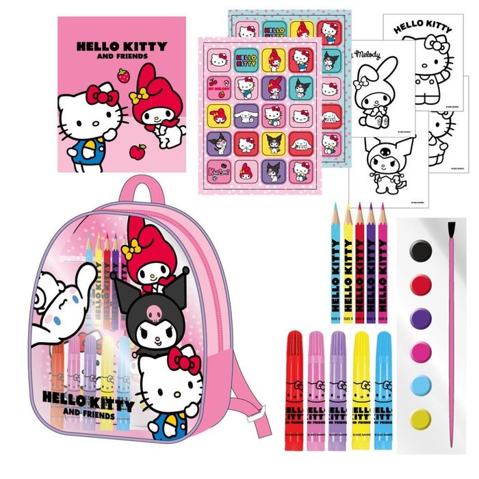 SET DE ACTIVIDADES MOCHILA HELLO KITTY | CERDA REGALO | 1 UNIDAD | 8445484470963