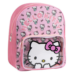 MOCHILA INFANTIL HELLO KITTY BOLSILLO TRANSPARENTE | CERDA DISEÑO