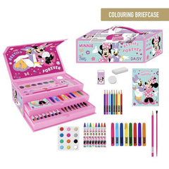 SET PAPELERIA MALETIN CON CAJONES MINNIE | CERDA REGALO | 1 UNIDAD | 8445484512663