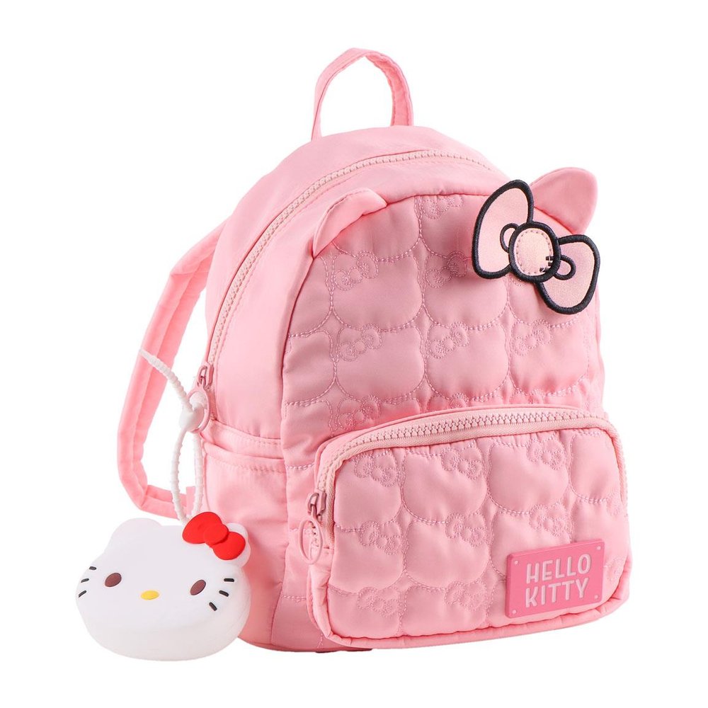 MOCHILA CASUAL PASEO HELLO KITTY ROSA PASTEL LAZO | CERDA DISEÑO