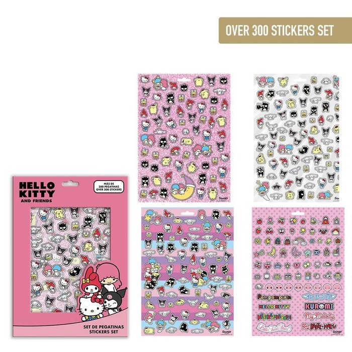 PACK PEGATINAS HELLO KITTY | CERDA REGALO | 1 UNIDAD | 8445484519259