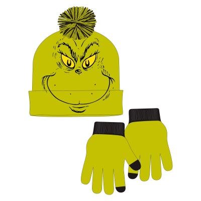 CONJUNTO 2 PIEZAS GORRO Y GUANTES THE GRINCH | CERDA TEXTIL | 1 UNIDAD | 8445484529593