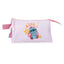 Estuche Triple Stitch You & Me Marca Joumma Bags 12 cm x 22 cm morado