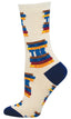 Calcetines mujer algodón montones libros SOCKSMITH