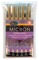 BOLIGRAFO PIGMA MICRON NEGRO ESTUCHE NUMERO 6 | 1 UNIDADES | (TALENS ESPAÑA)