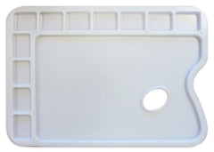 PALETA DE PLASTICO RECTANGULAR PARA ACRILICO Y TEMPERA | 1 UNIDADES | (TALENS ESPAÑA)