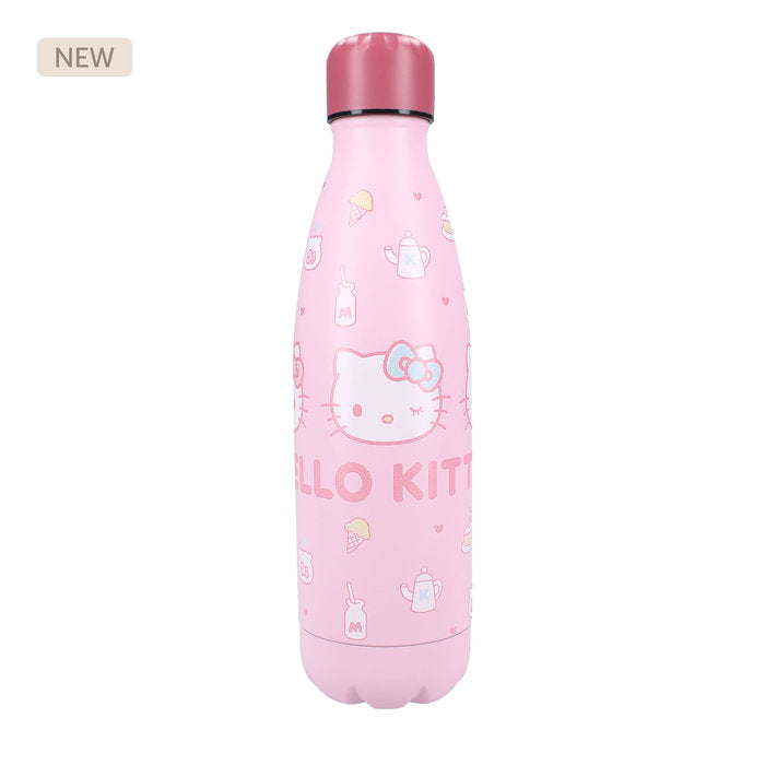 BOTELLA ALUMINIO TAPON ROSCA 700ML HELLO KITTY THIRSTY FOR | VADOBAG | 1 UNIDAD | 8712645320697