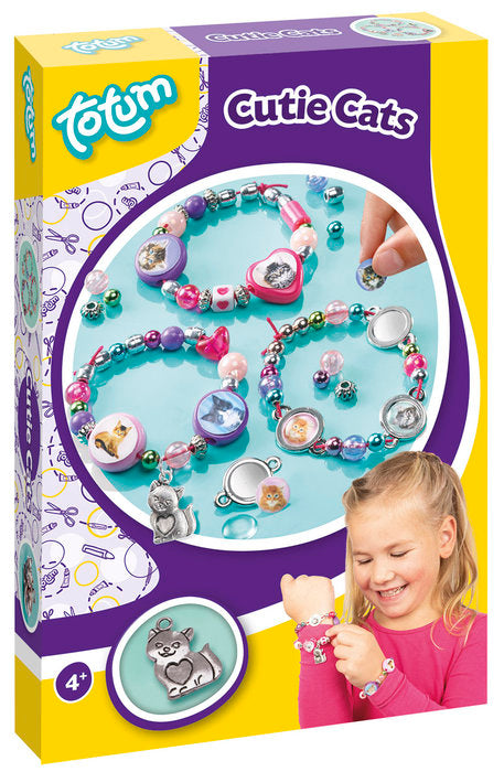 JUEGO CREA PULSERAS CON CHARM DE GATITOS | TOTUM | 1 UNIDAD | 8714274029828