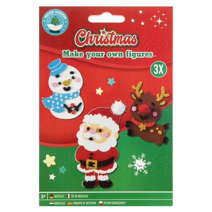 CONJUNTO DE ARTESANIA 3 FIGURAS NAVIDAD | CCG NAVIDAD | ENVASE 12 UDS. UNIDAD | 8715427100371