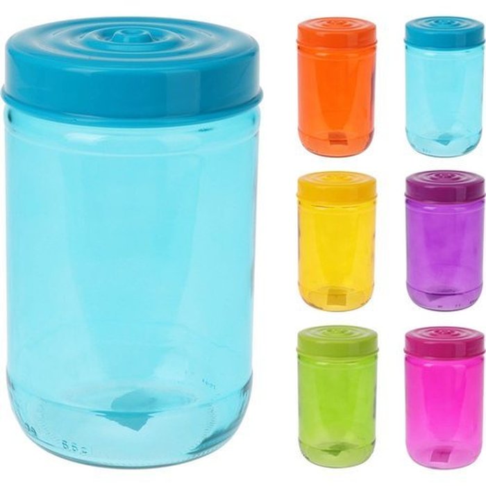 SET 12 BOTES CRISTAL 660ML COLORES SURTIDOS | KOOPMAN | ENVASE 12 UDS. UNIDAD | 8720573438568