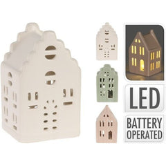CASITA DECORATIVA CON LUZ LED | KOOPMAN | ENVASE 12 UDS. UNIDAD | 8720573976695