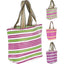 BOLSO PLAYA RAYAS PINK 50X37CM SURTIDOS | KOOPMAN