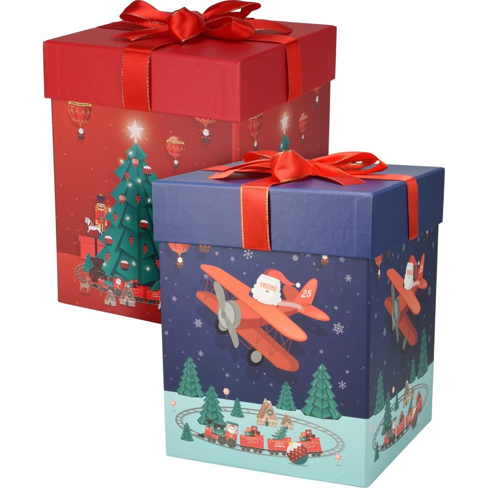 SET DE 2 CAJAS REGALO NAVIDAD | KOOPMAN CHRISTMAS | 1 UNIDAD | 8721037190572