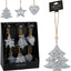 EXPOSITOR 72 ADORNOS COLGANTES PLATA 3 SURTIDOS | KOOPMAN CHRISTMAS | ENVASE 72 UDS. UNIDAD | 8721037643962