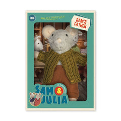 PELUCHE 13CM RATON PADRE SAM | THE MOUSE MANSION | 1 UNIDAD | 8721046900186