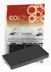 BLISTER 2 RECAMBIOS ALMOHADILLA MODELO E/50/1 NEGRO | 1 UNIDADES | (COLOP ESPAÑA S,L,)
