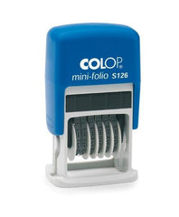 MINI SELLO NUMERADOR 4MM MODELO S 126 6 BANDAS AZUL/AZUL | 1 UNIDADES | (COLOP ESPAÑA S,L,)
