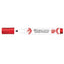 Rotulador Faber Castell Pizarra Blanca Rojo