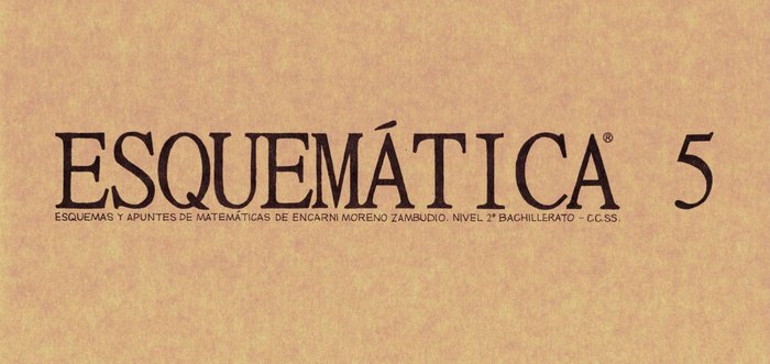 ESQUEMÁTICA 5 I MORENO ZAMBUDIO, ENCARNACIÓN I Encarnación Moreno Zambudio I 9788409298136
