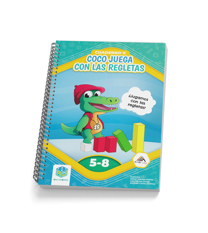 COCO JUEGA CON LAS REGLETAS II | GOMEZ ARAUJO,INES/JIMENEZ,ABIMAEL CARLOS | ATOMO GAMES EDITORIAL (LIBROS) | 9788409635856