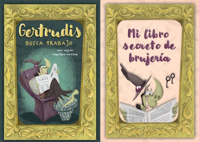 PACK GERTRUDIS BUSCA TRABAJO + MI LIBRO SECRETO BRUJERIA | Ana Meilan / Agustina Mattar | 9788412762532 (Entre nubes y cuentos)