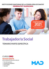 TEMARIO PARTE ESPECIFICA TRABAJADOR,A SOCIAL INSTITUCIONES | AA,VV | MAD | 9788414243473