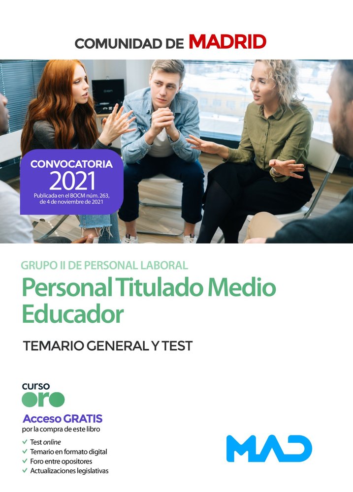 PERSONAL TITULADO MEDIO EDUCADOR MADRID | 7 EDITORES/GARCIA FERNANDEZ, ELENA/SOUTO | MAD | 9788414250747