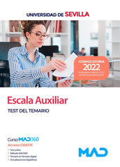ESCALA AUXILIAR TEST UNIVERSIDAD DE SEVILLA | AA,VV | MAD | 9788414262726