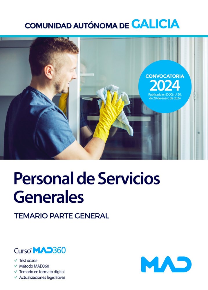 ESCALA PERSONAL SERVICIO GENERALE PSX TEMARIO GENERAL GALIC | AA,VV | MAD | 9788414279380