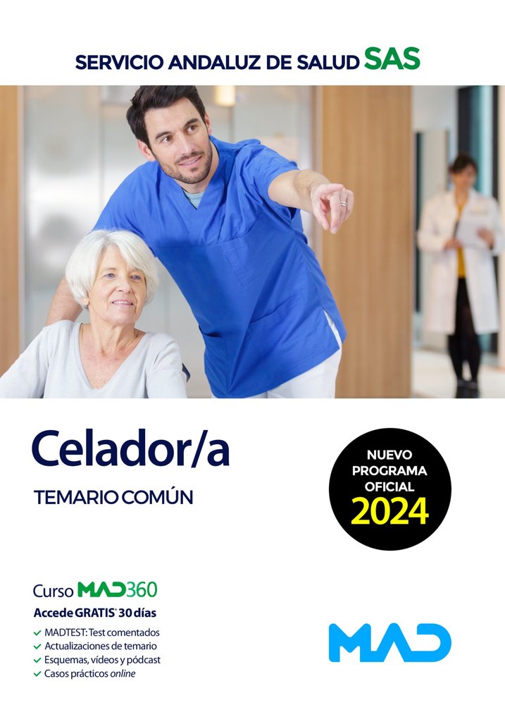 CELADOR/A TEMARIO COMUN SERVICIO ANDALUZ SALUD SAS | AA,VV | MAD | 9788414287163