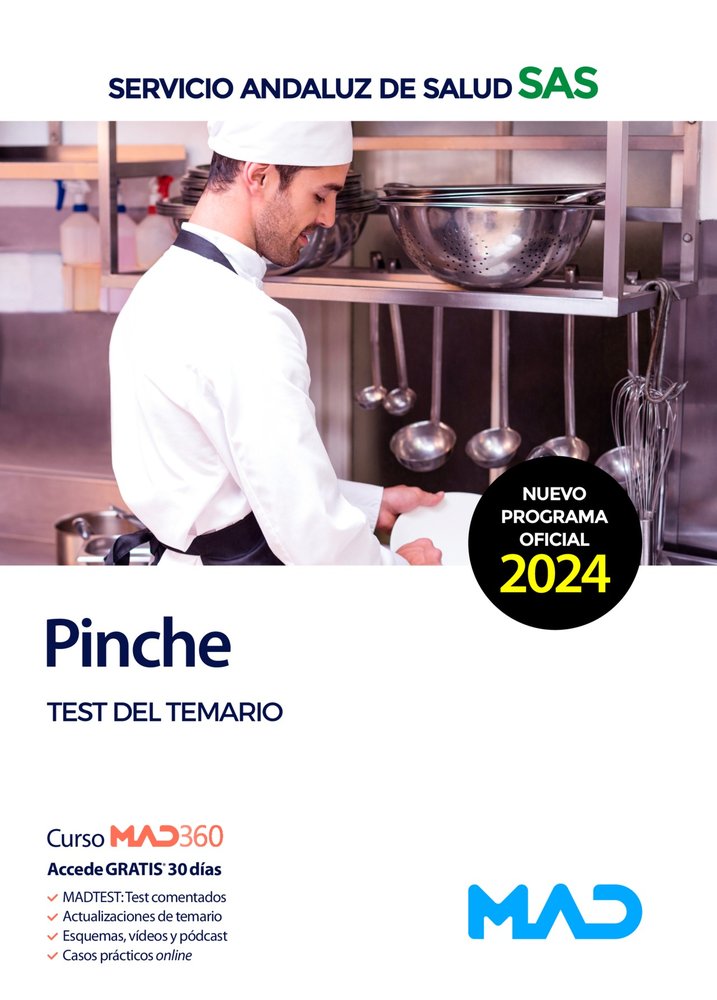 PINCHE TEST DEL TEMARIO SERVICIO ANDALUZ DE SALUD SAS | AA,VV | MAD | 9788414287323