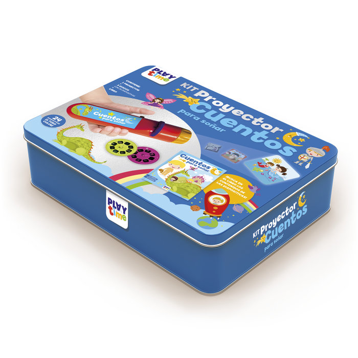 KIT PROYECTOR CUENTOS - CAJA METALICA | PLAY TIME IMAGILAND | 1 UNIDAD | 9788418861130