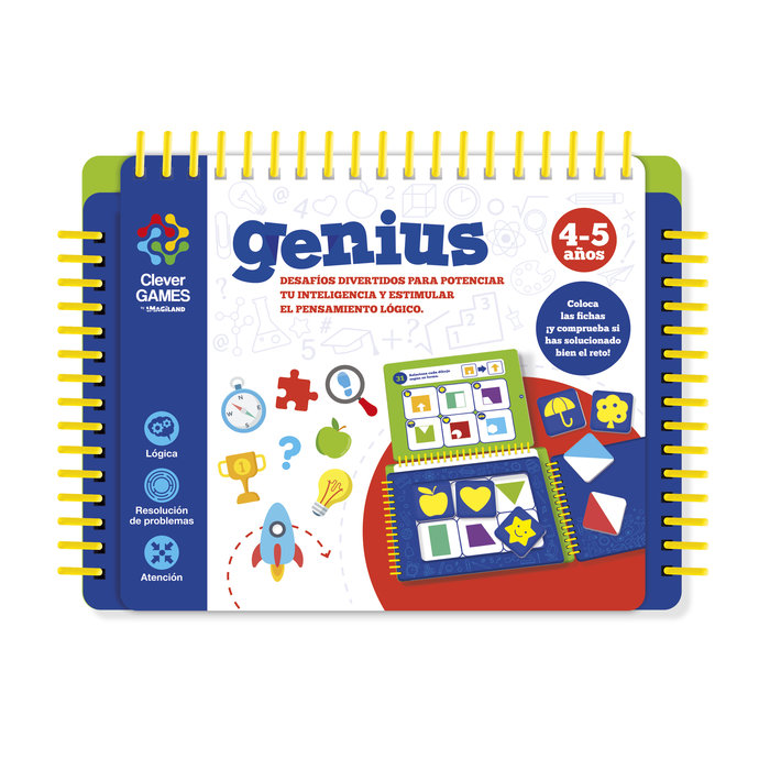 CLEVER GAMES GENIUS 4-5 AÑOS | CLEVER GAMES IMAGILAND | 1 UNIDAD | 9788418861413