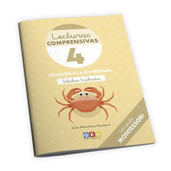 LECTURAS COMPRENSIVAS 4 PAUTA MONTESSORI INI,LECTOESCRITURA | MARTINEZ ROMERO, JOSE | GEU | 9788419646477